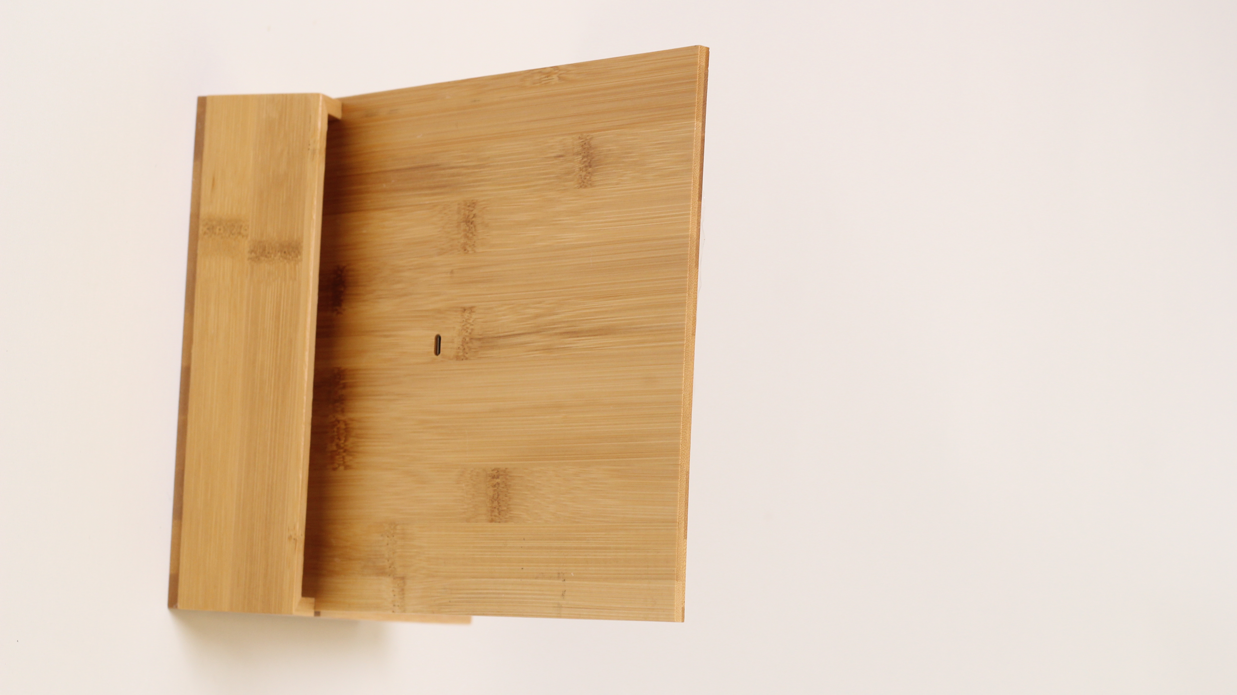 Bamboo LED square cosmetic box