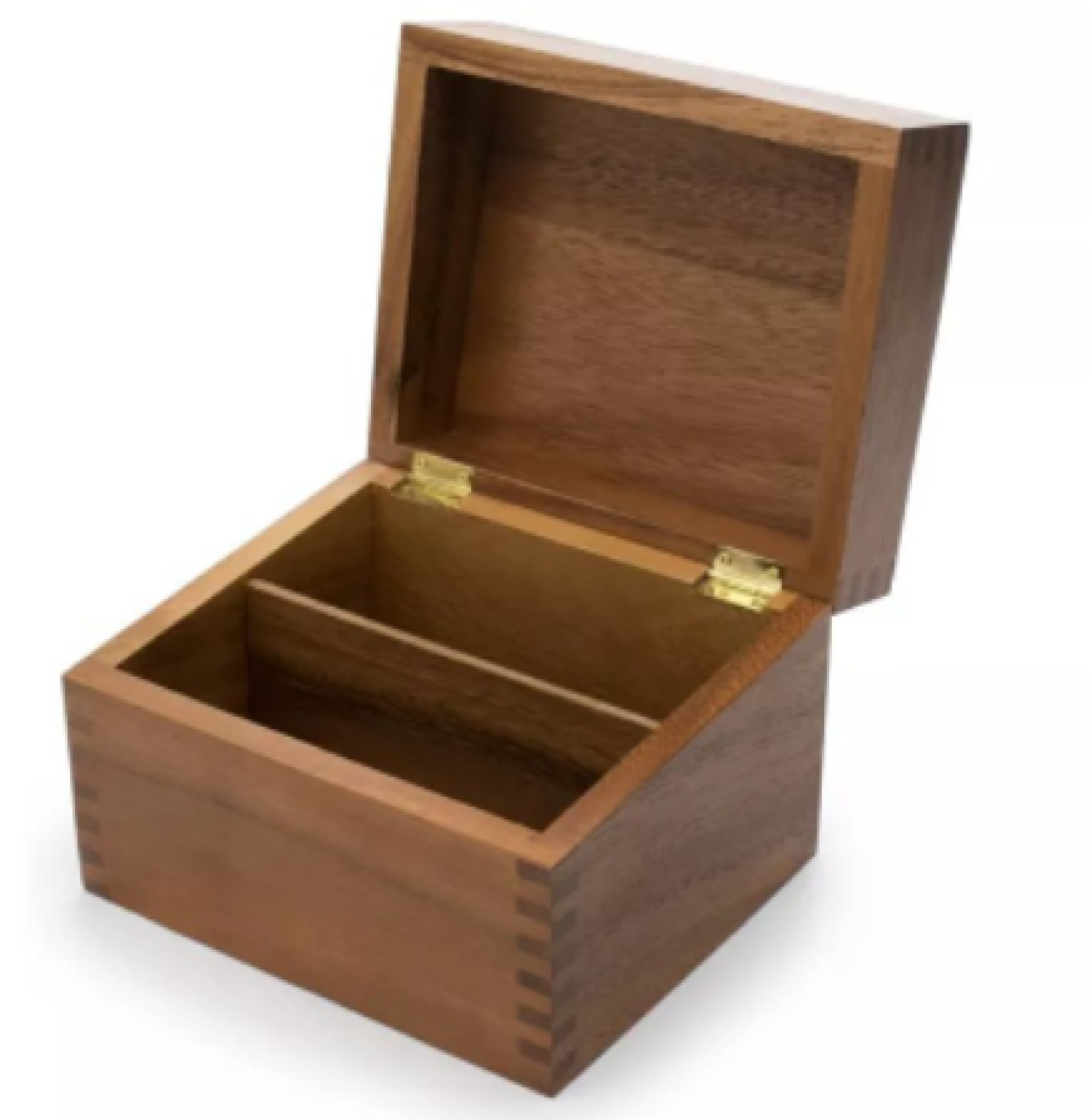 Acacia wood recipe box wooden formula box