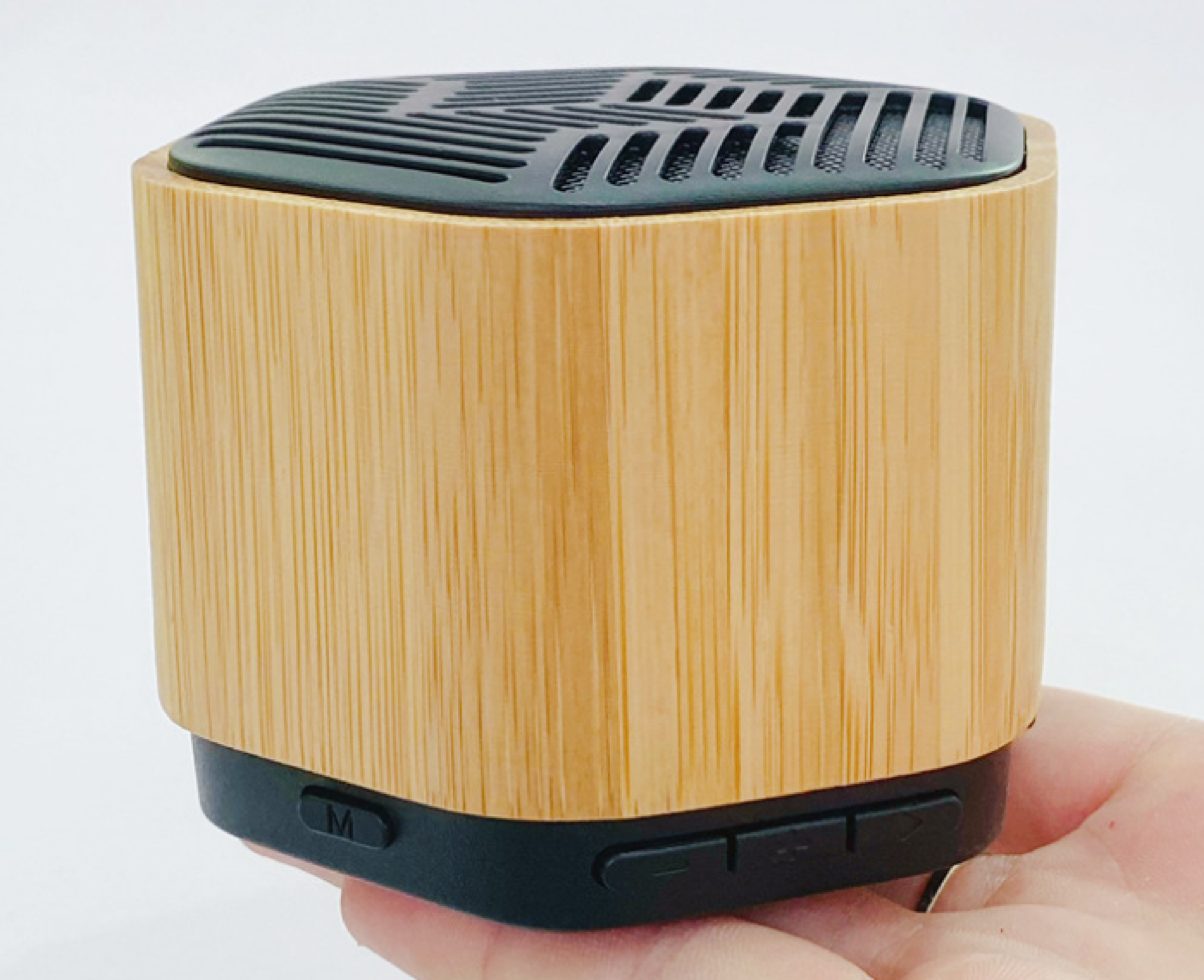  HF10 Bamboo and Wood Small Sound Wooden Radio Bluetooth Speaker
