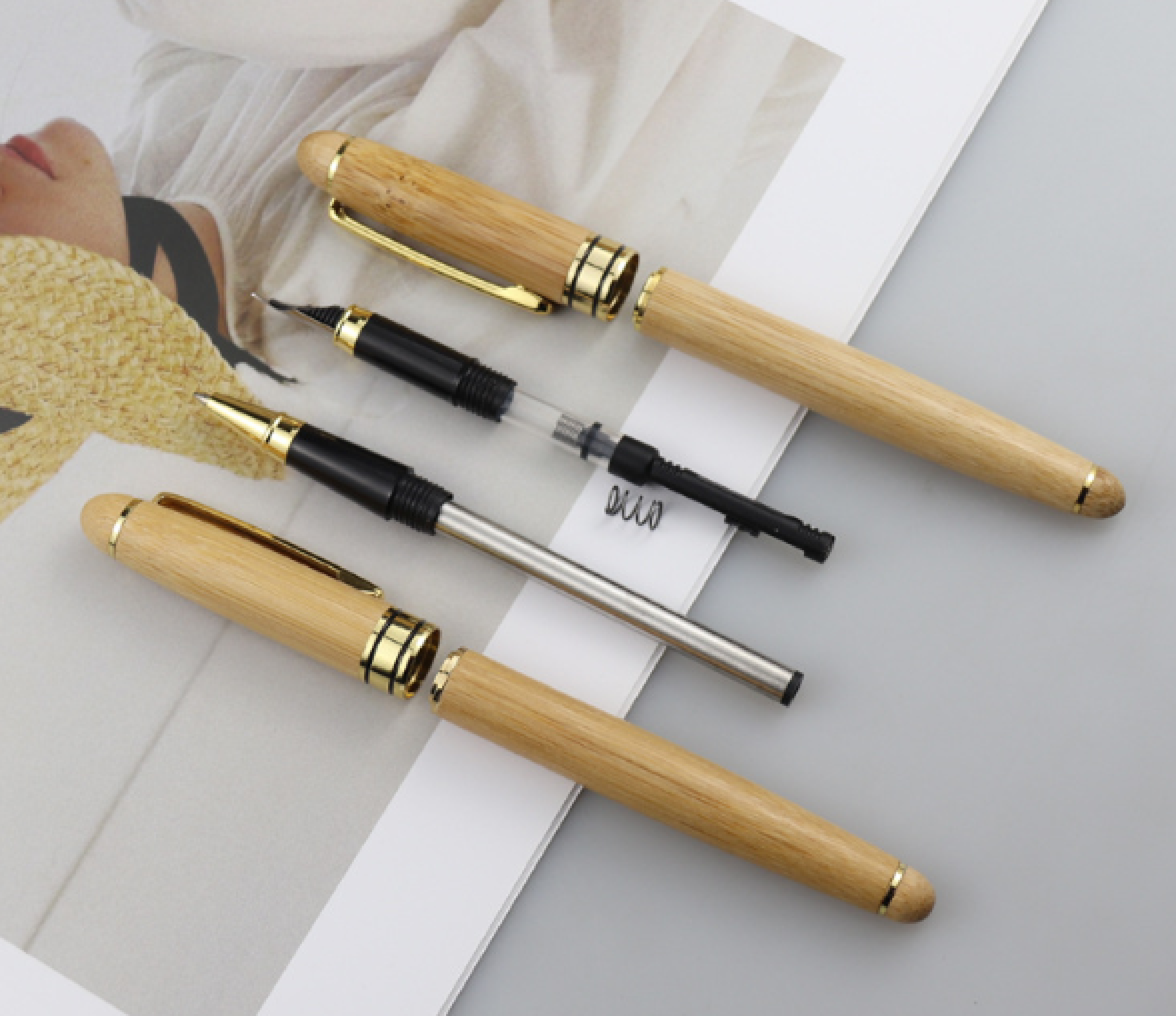 Bamboo suit pen