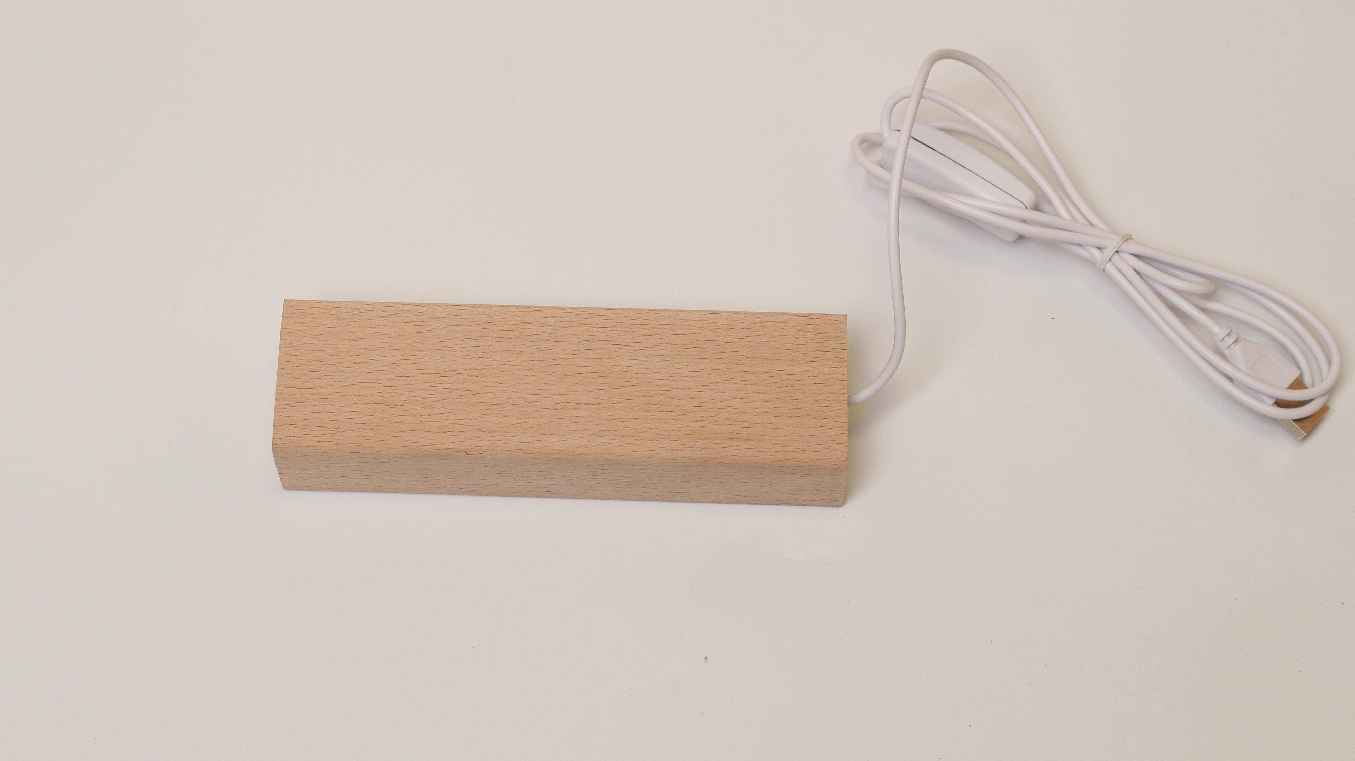 Led wood rectangular lamp holder