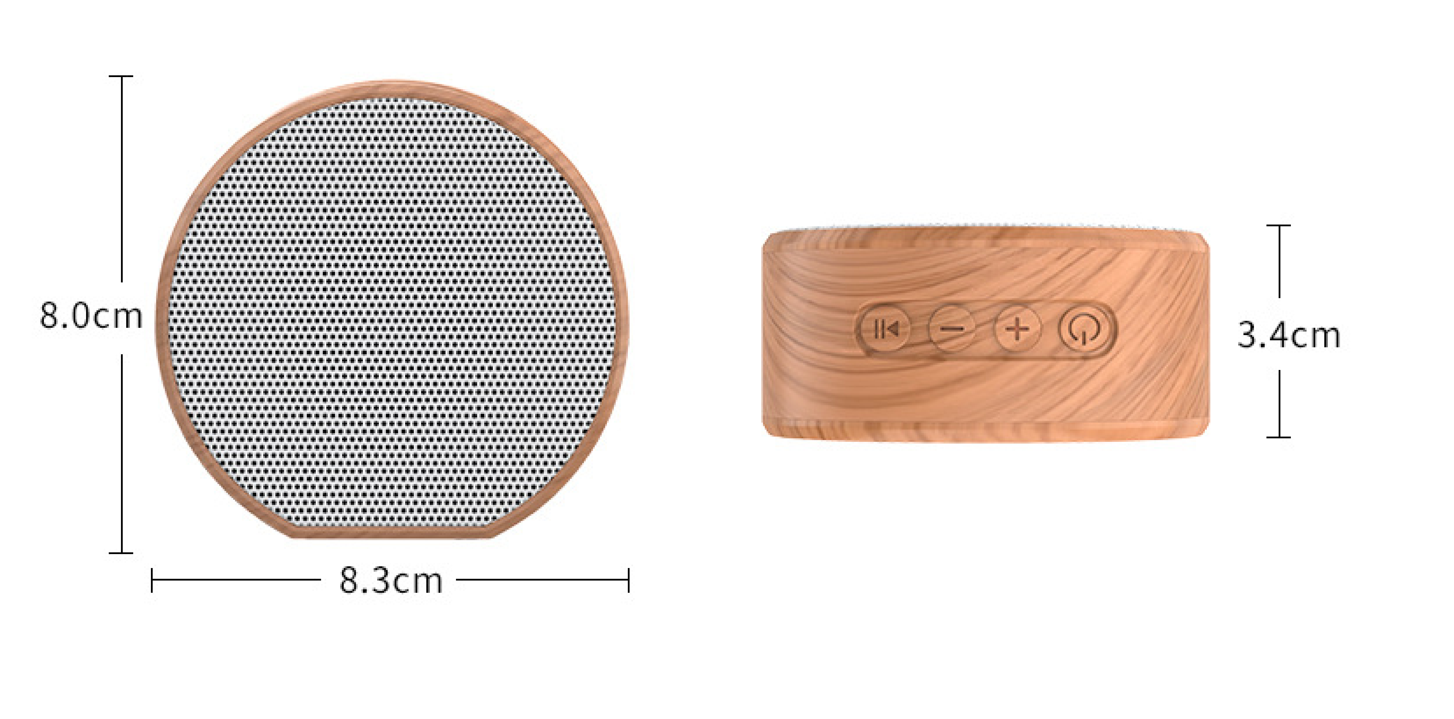 A60 Wood grain wireless new portable card outdoor gift smart small sound