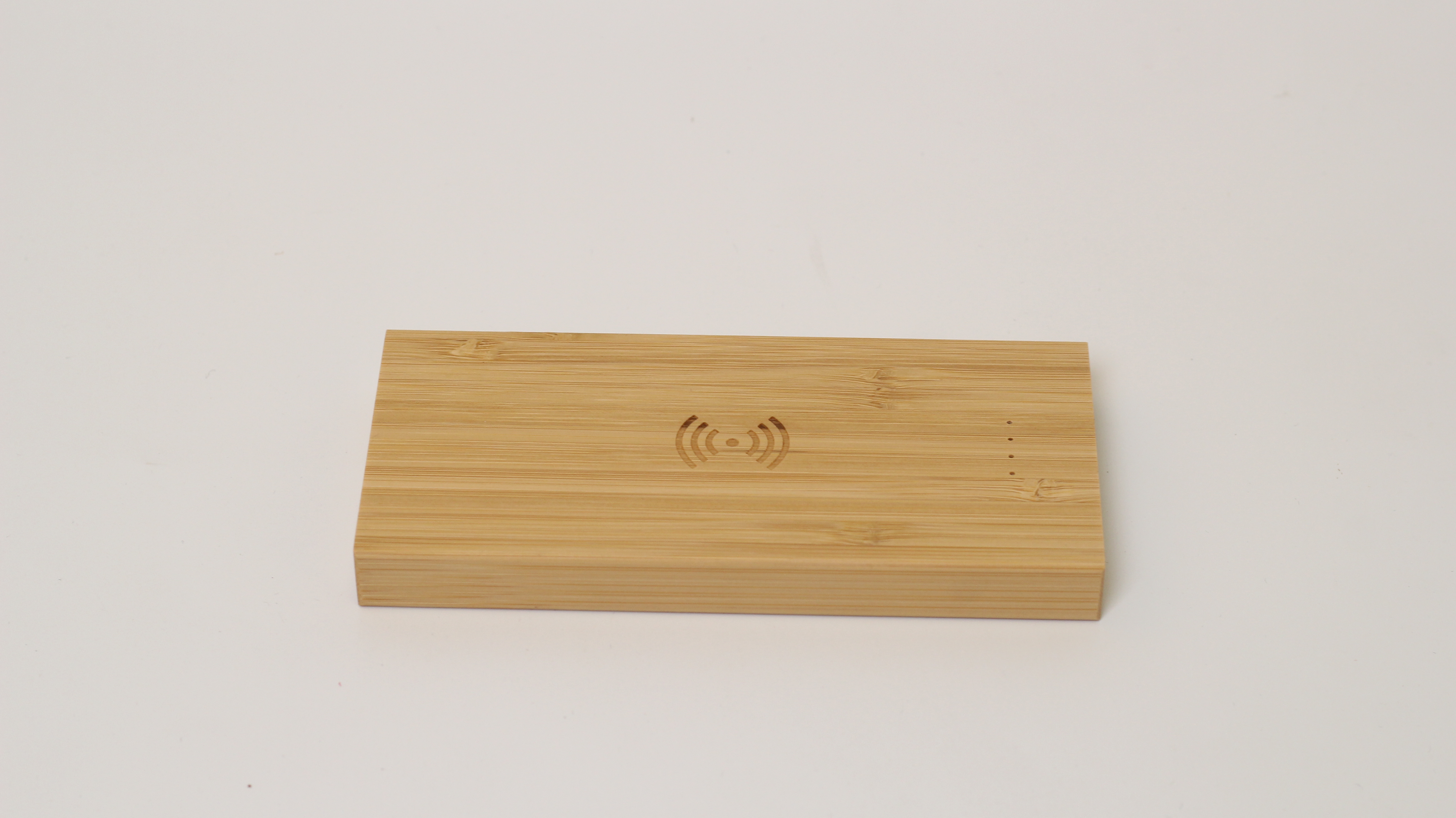 Bamboo and wood wireless charger dual USB output