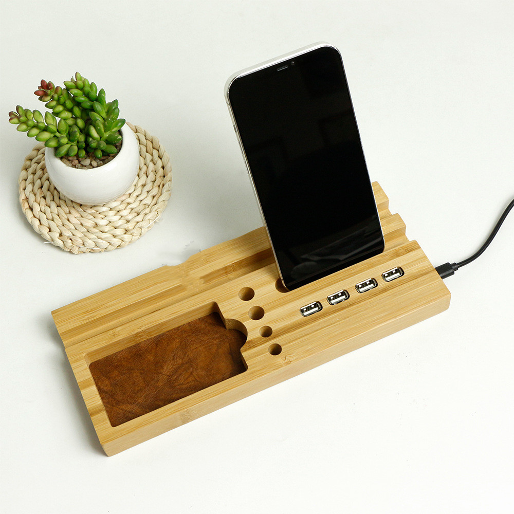 Bamboo pen holder