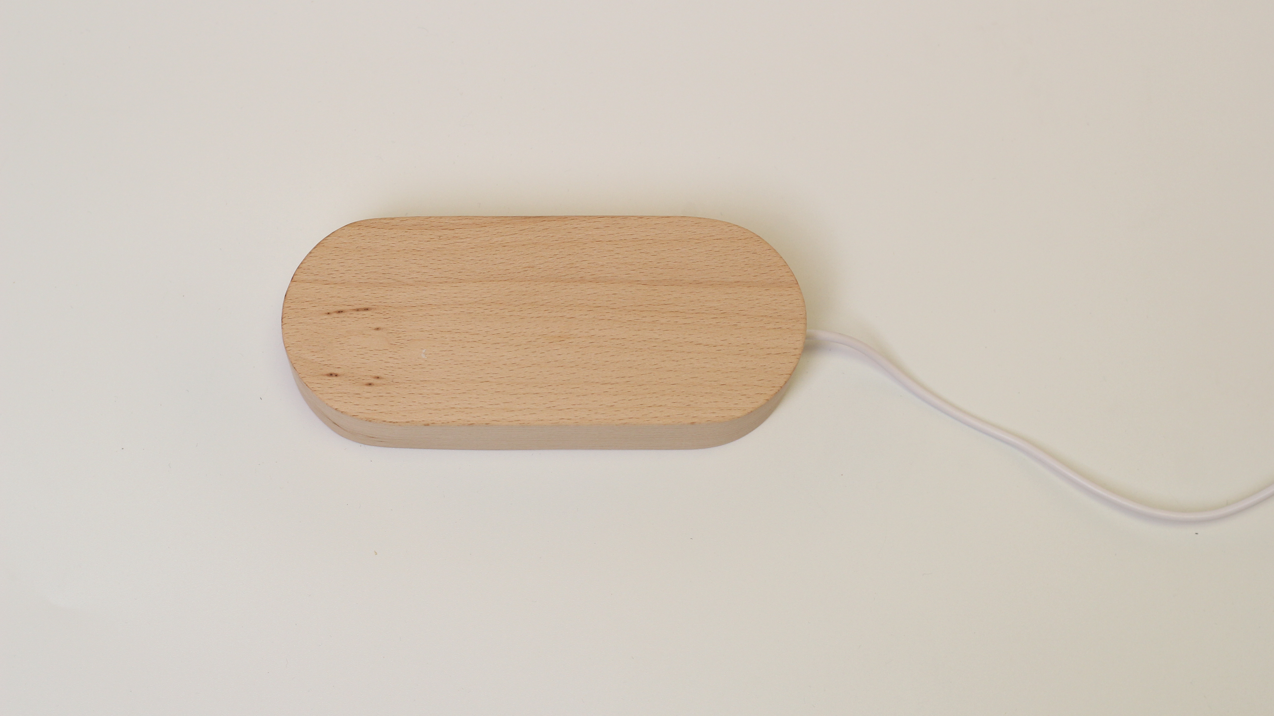 Led wood oval lamp holder