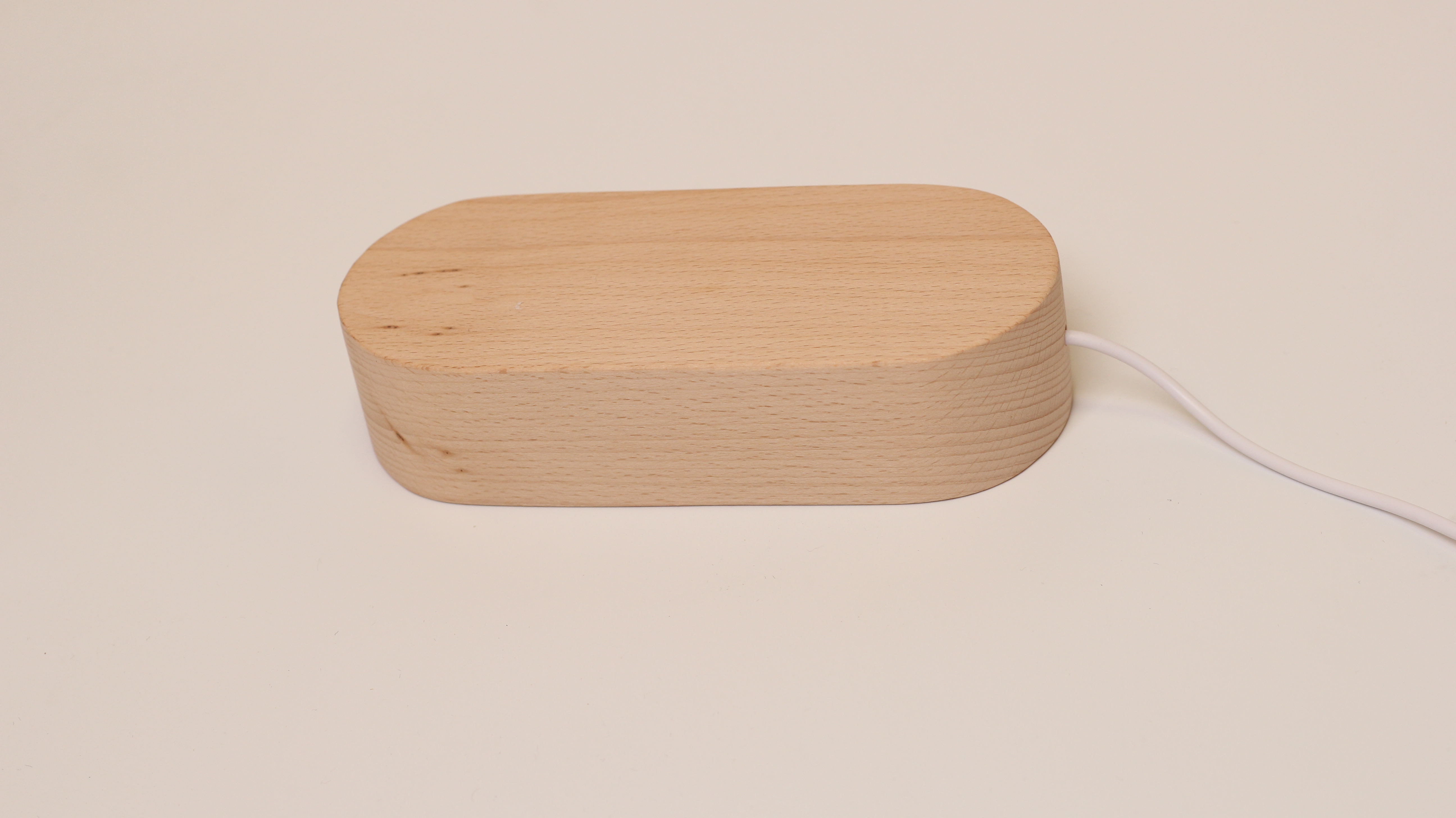 Led wood oval lamp holder