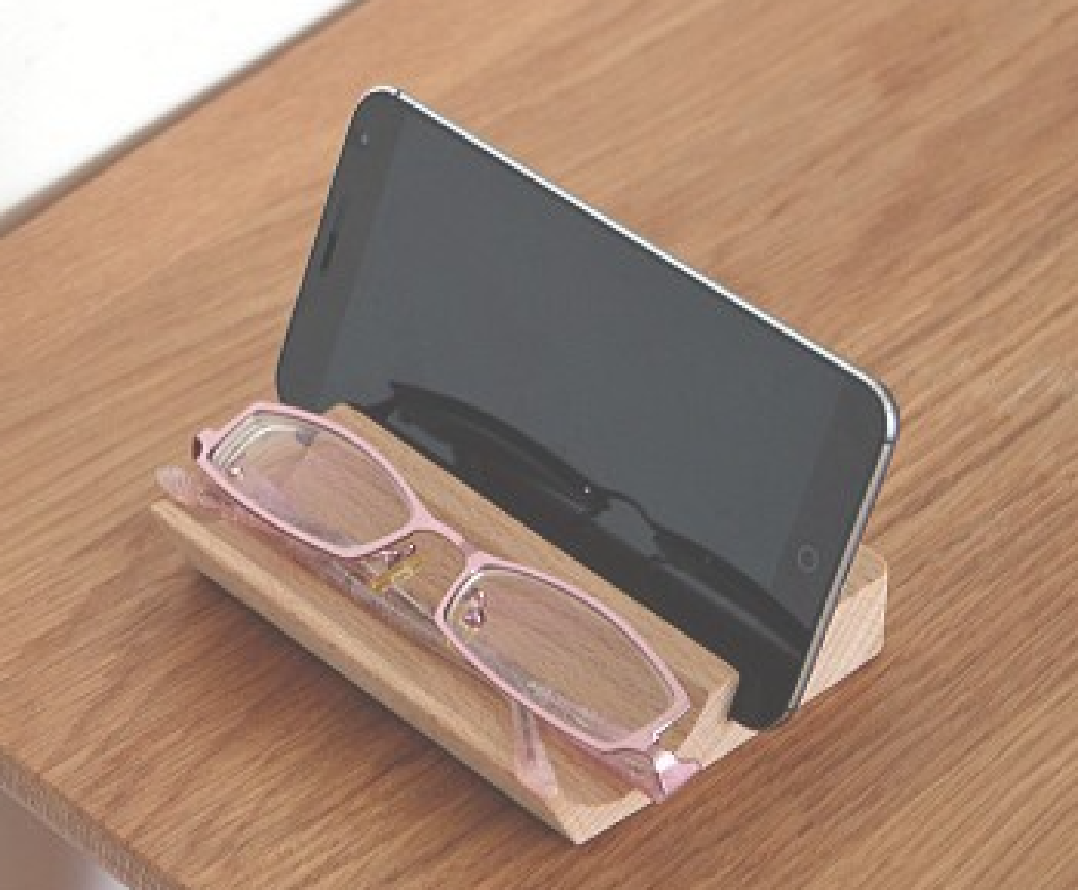 Wooden stand base creative wooden multi-function office desktop storage mobile phone base