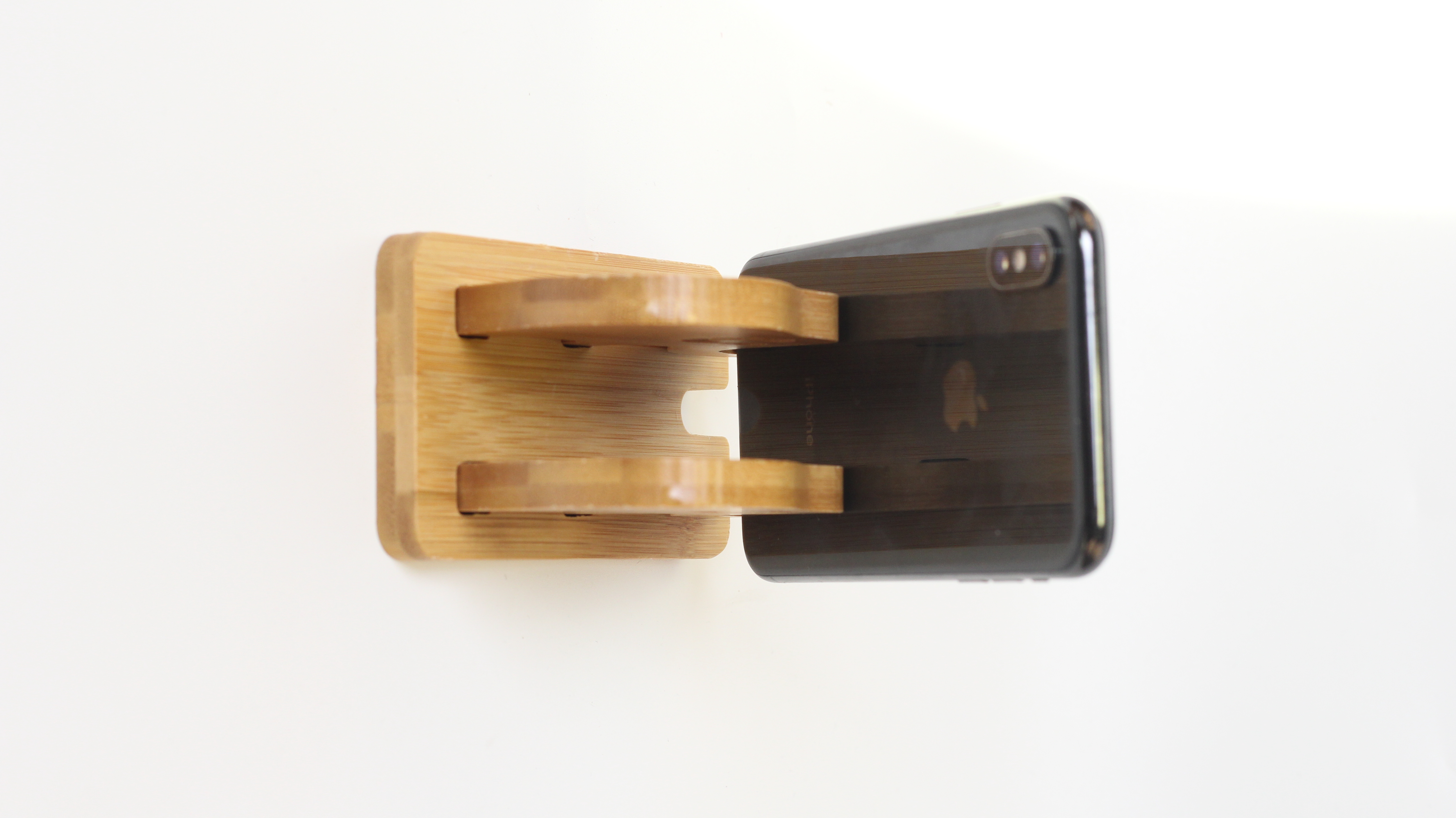 Elephant bamboo and wood mobile phone bracket