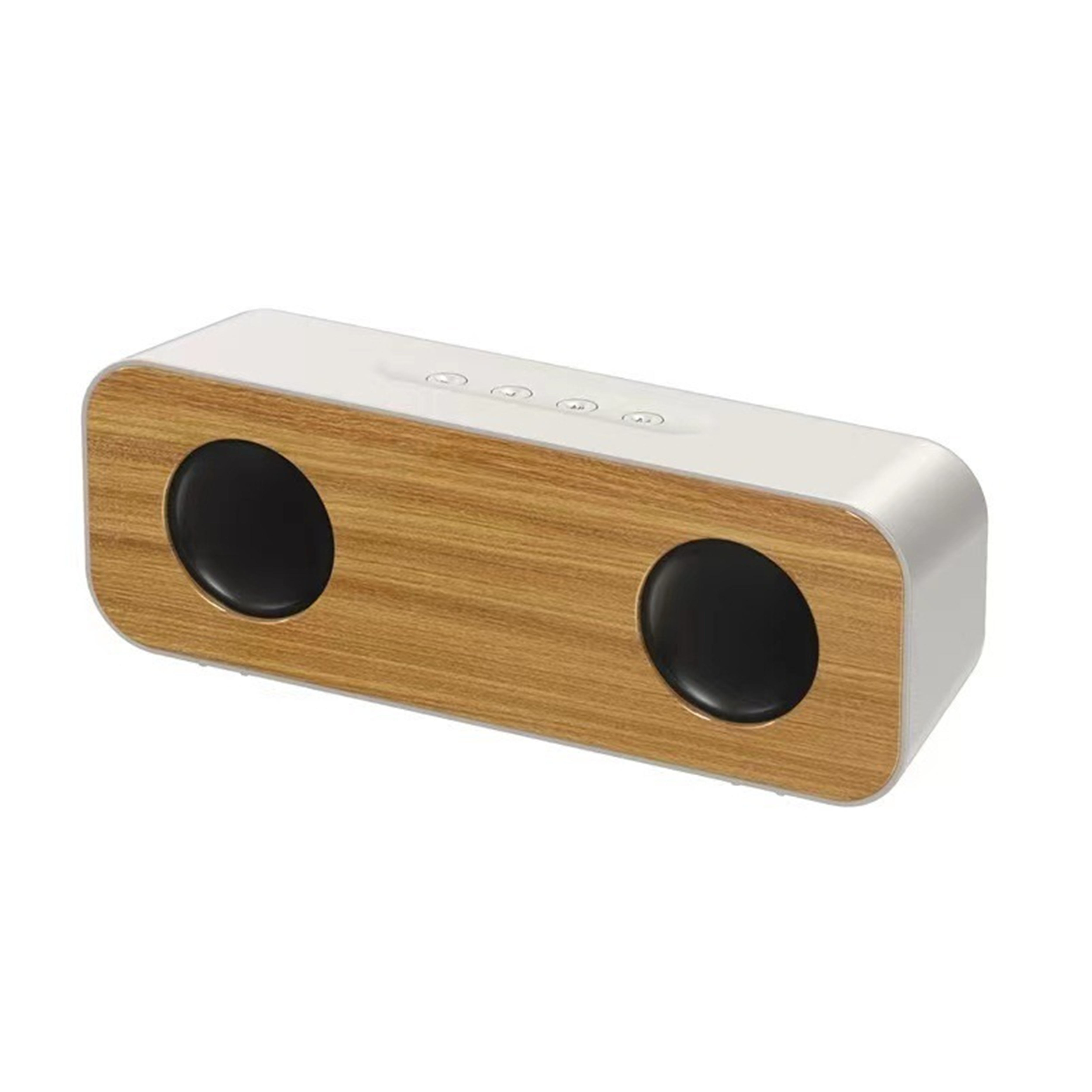 Subwoofer solid wood portable double speaker mobile phone sound