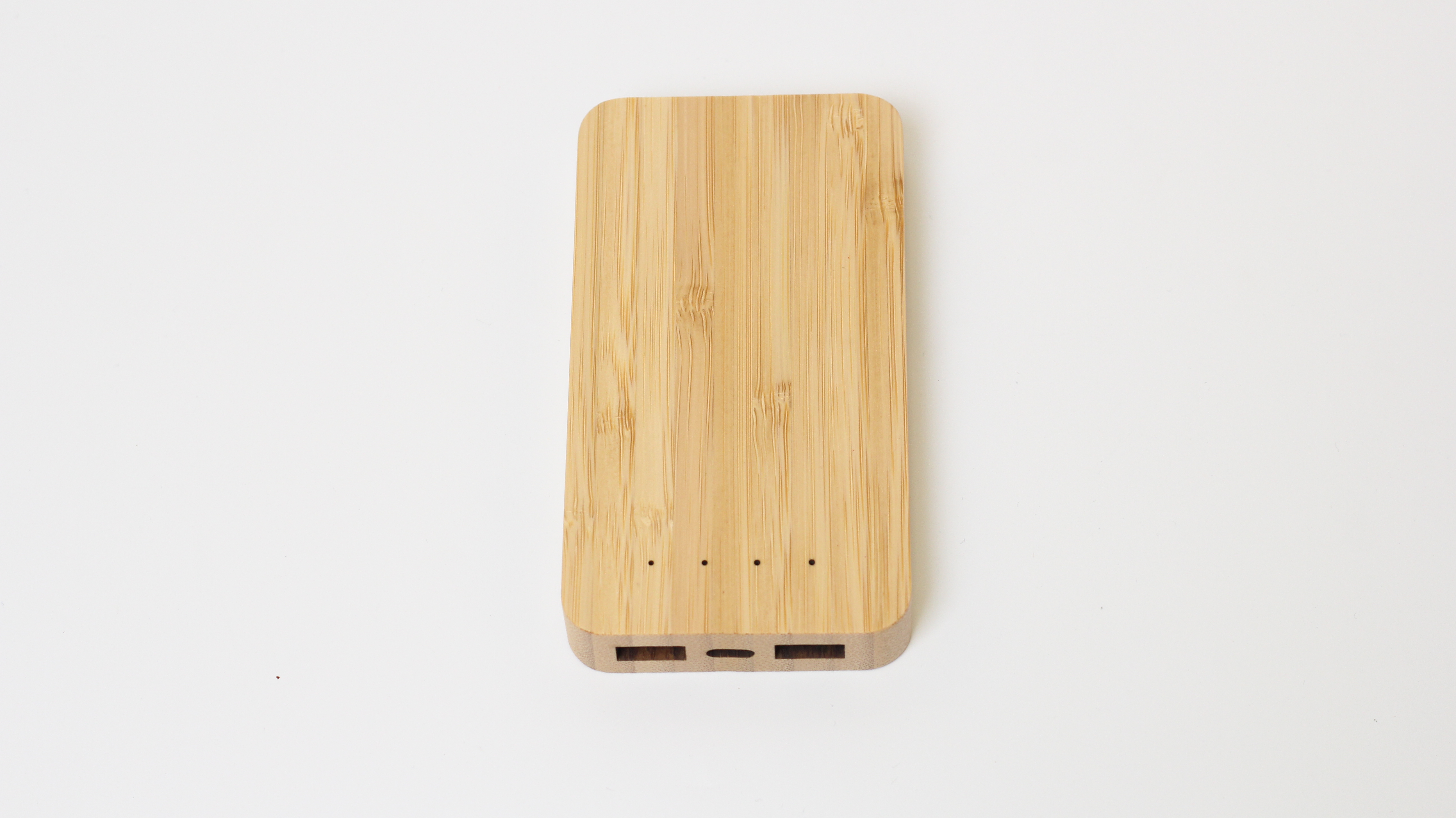 Bamboo and wood wireless charging and charging treasure dual input and dual output