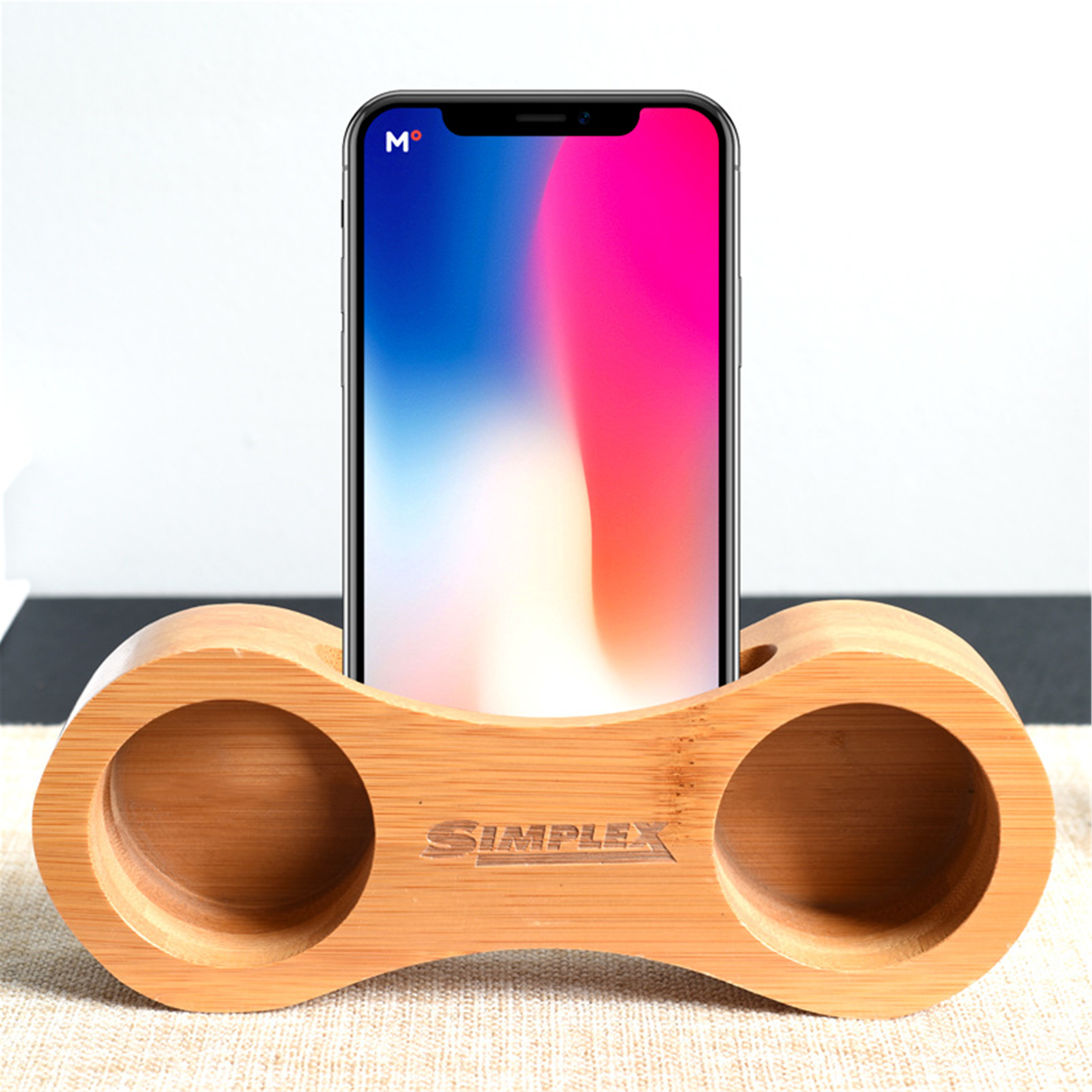 Wooden mobile phone speaker base, desktop mobile phone bracket, multi-functional ornaments, mobile phone amplifier