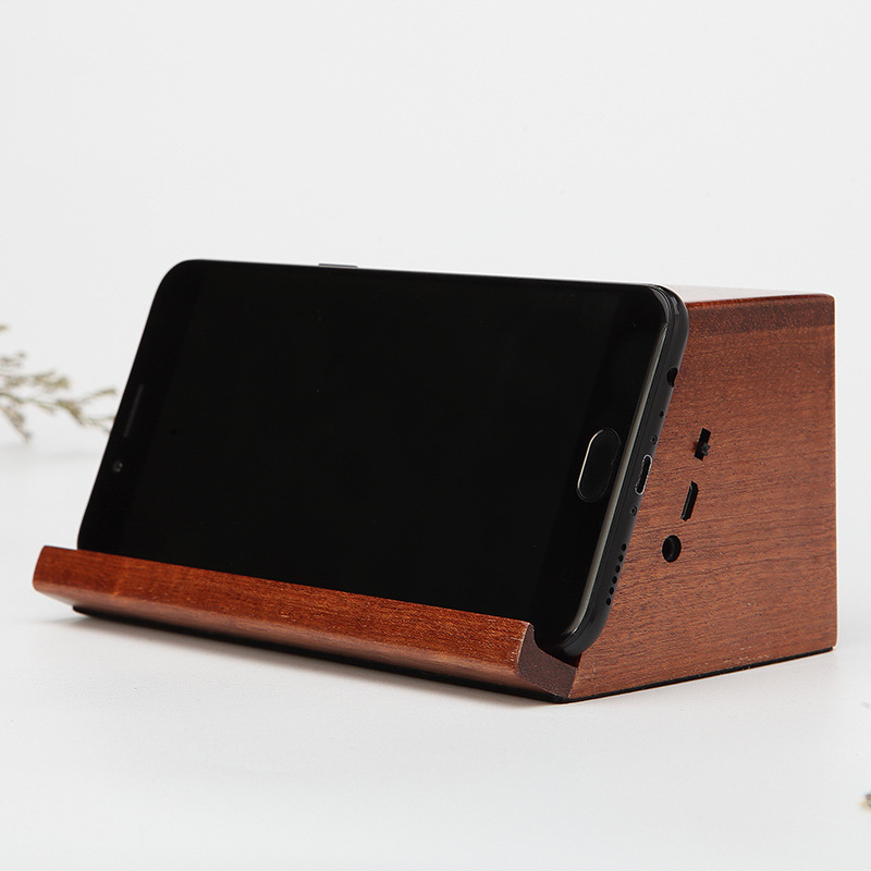Wood  bluetooth  speaker  phone  holder  Charger