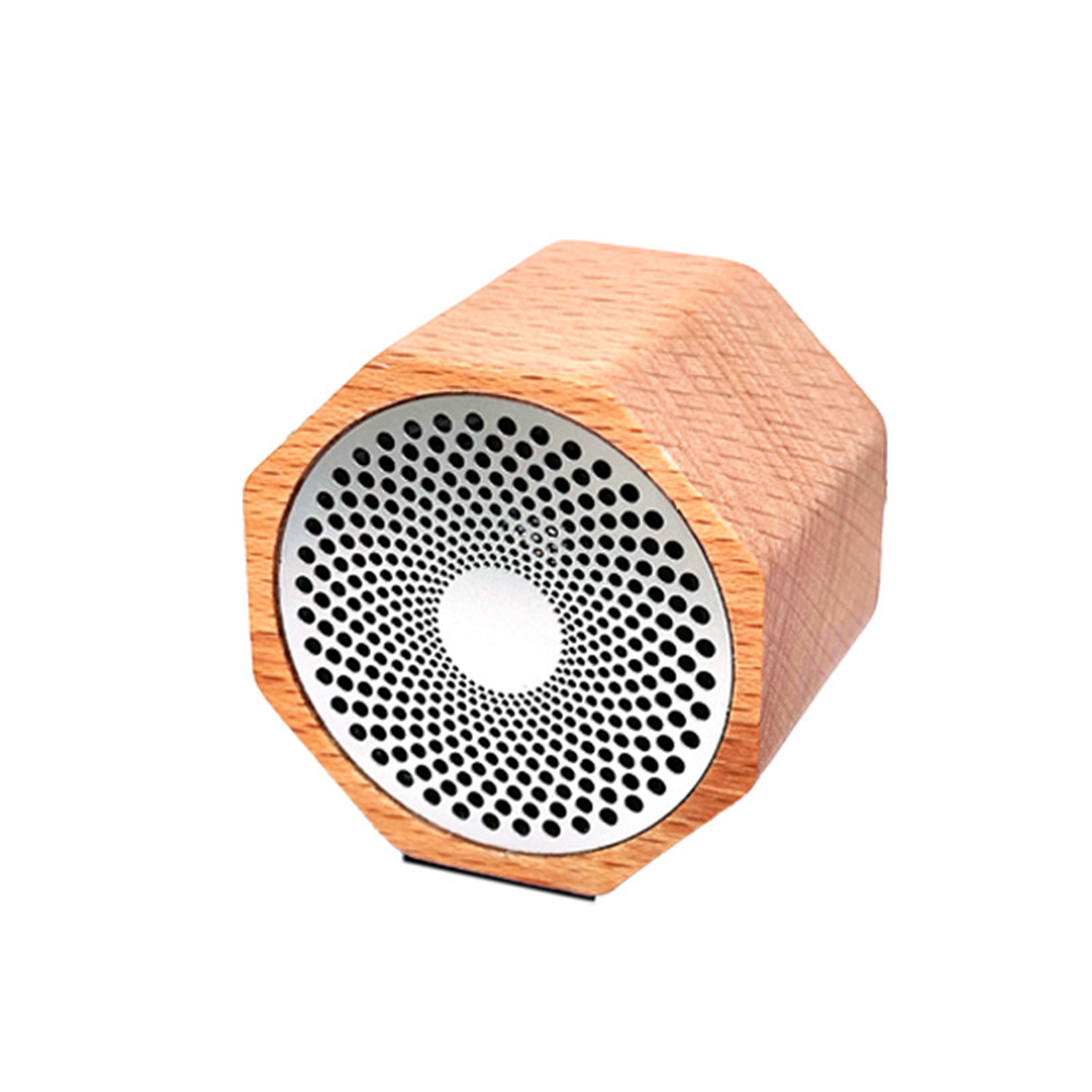 CY-20 round wireless mini outdoor Bluetooth audio portable solid wood bamboo small speaker