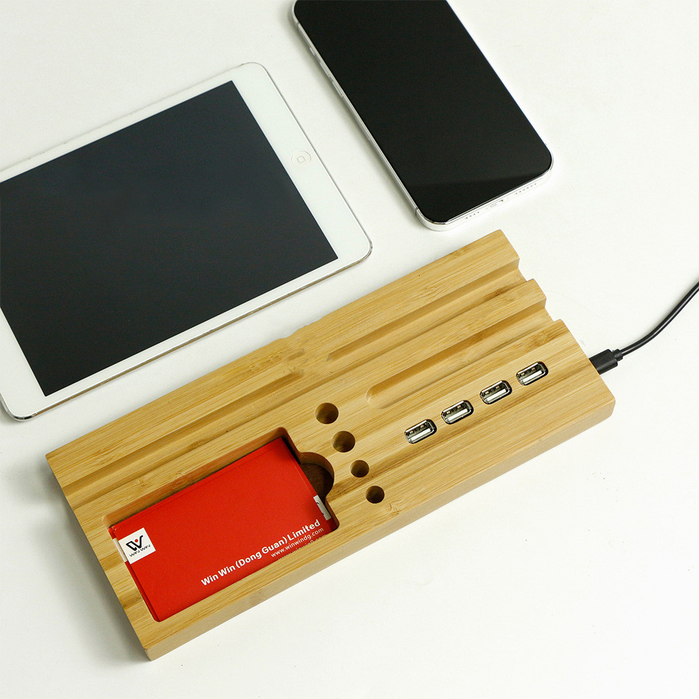 Bamboo pen holder