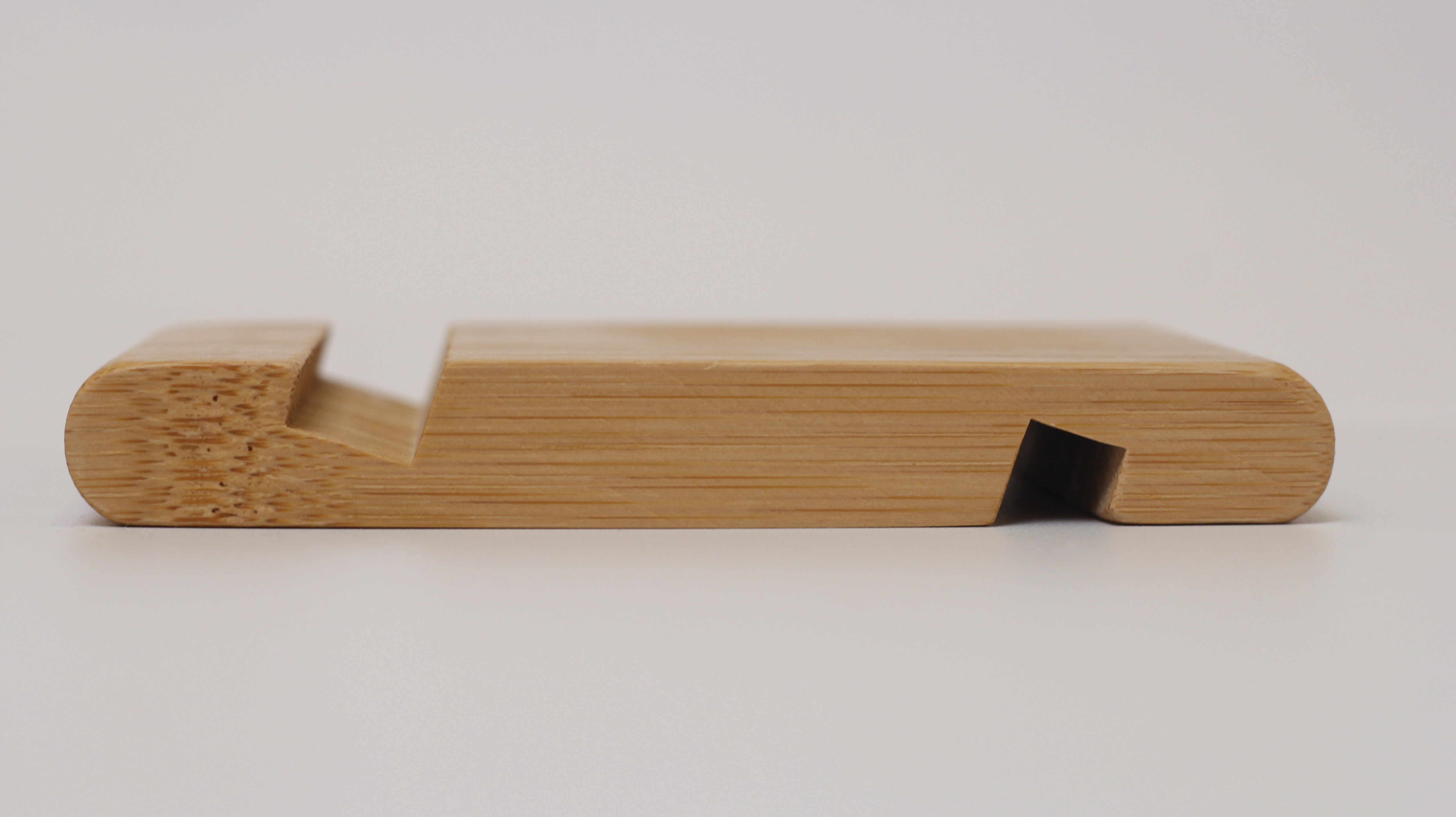 Bamboo mobile phone holder