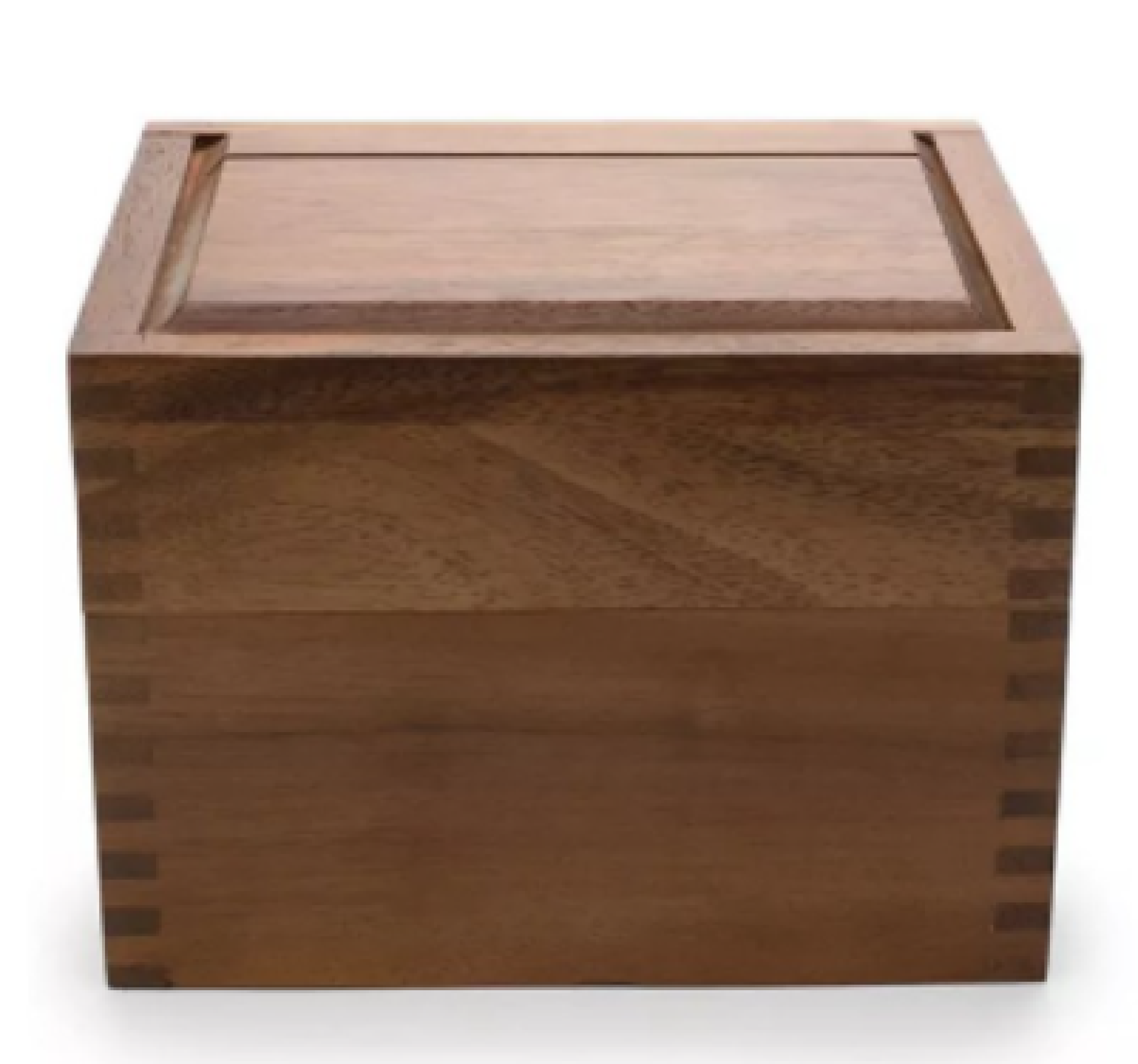 Acacia wood recipe box wooden formula box