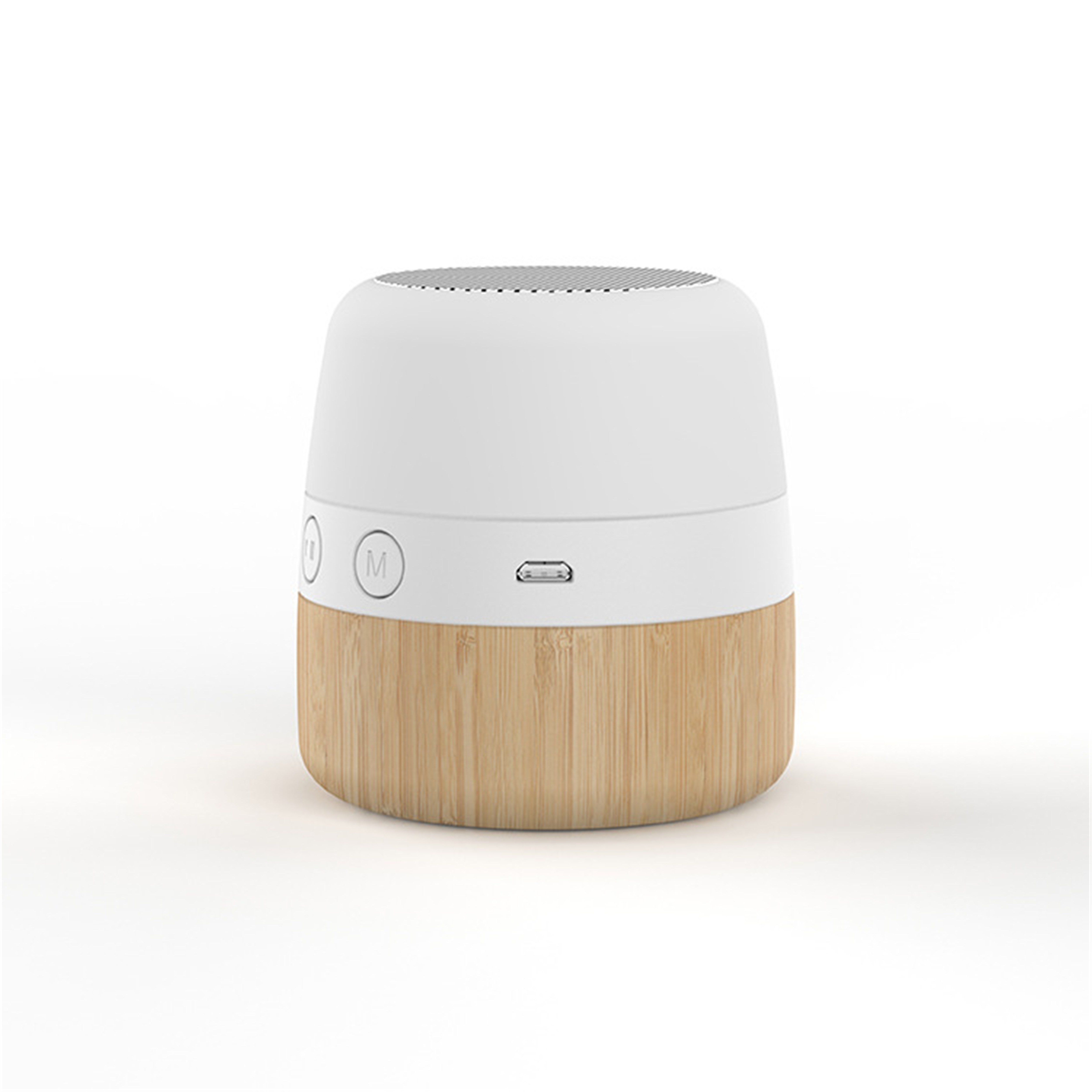 Portable wooden simple mini speaker Outdoor creative Bluetooth speaker Nightlight